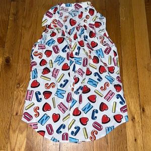✅ Authentic Moschino kids button down shirt (sleeveless)
